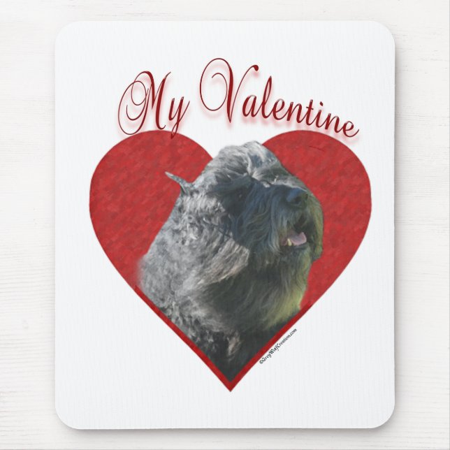 My Bouvier des Flandres Valentine Mouse Mat (Front)