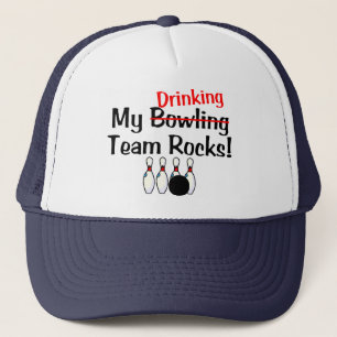 My Bowling (Drinking) Team Rocks Trucker Hat