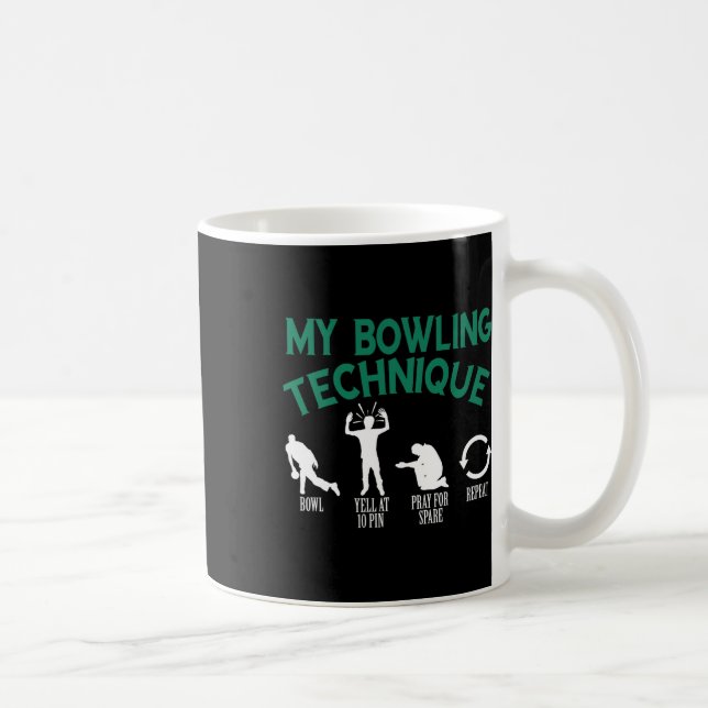 My Bowling Technique Bowling  Coffee Mug (Right)