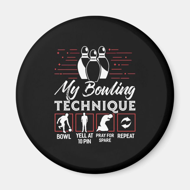 My Bowling Technique Magnet (Front)