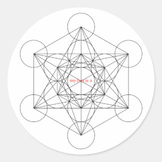my box is a... metatrons cube. sticker