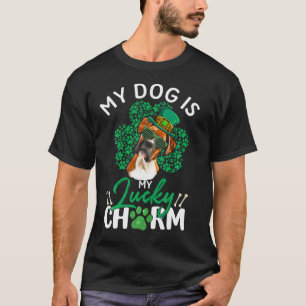 My Boxer Dog Is My Lucky Charm Irish St Patricks D T-Shirt