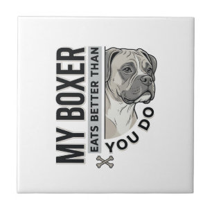 My Boxer Eats Better Than You Do Dog Lover Shirt_1 Tile