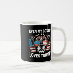 My Boxer Loves Trump  Coffee Mug