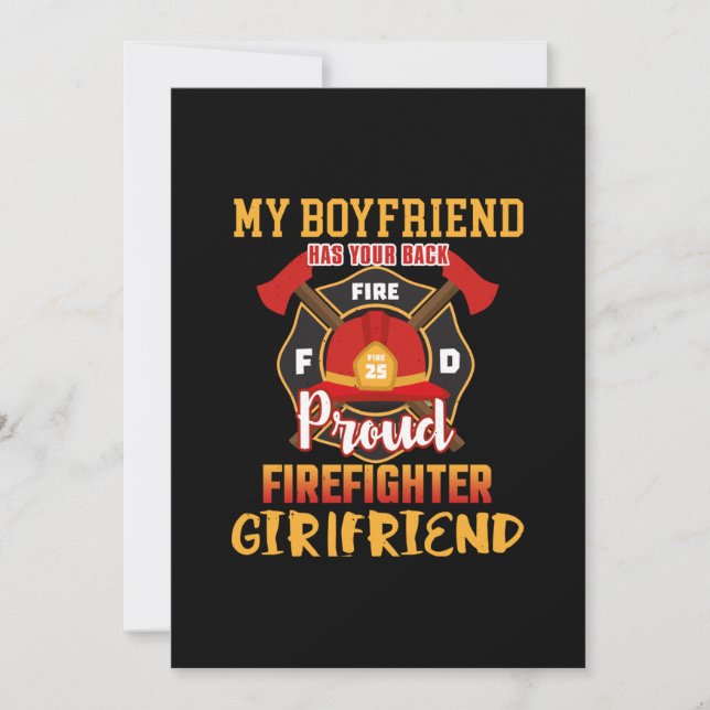 My Boyfriend Has Your Back Proud Firefighter (Front)