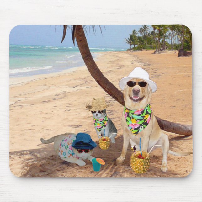 My Boys on Vacation Mouse Mat (Front)