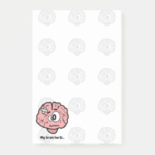 My Brain Hurts Post-it Notes