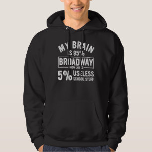 My Brain Is 95 Broadway Lyrics Fun Drama Actor Act Hoodie