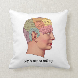 My Brain is Full Up Cushion