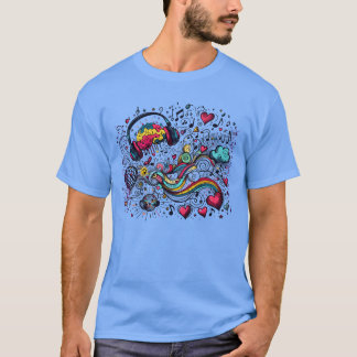 MY Brain on Music Feel the Beat funny T-Shirt