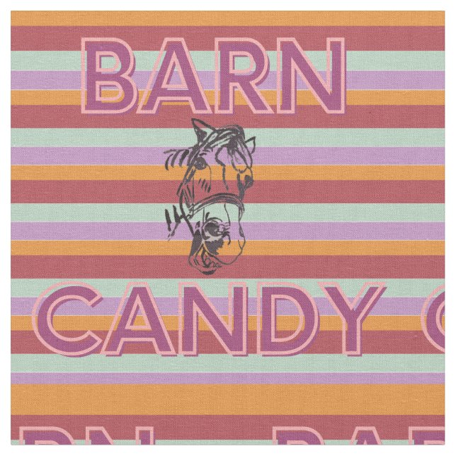 my brand Barn Candy with Poppy Fabric (Close Up)