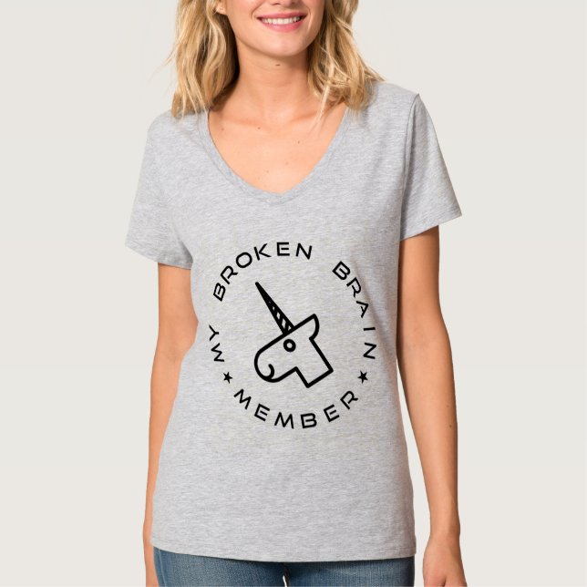 My Broken Brain Member Football Tee (Front)