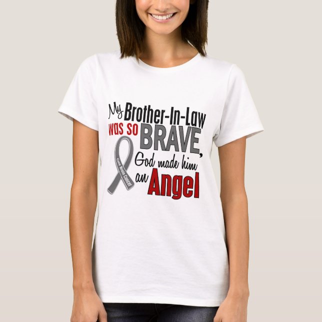 My Brother-In-Law Is An Angel 1 Brain Cancer T-Shirt (Front)