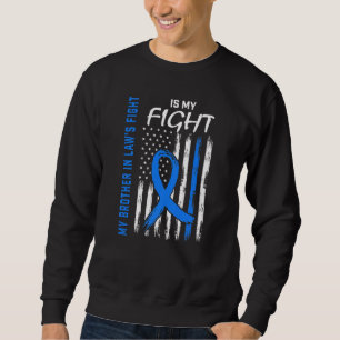 My Brother In Laws Fight Flag Diabetes Awareness M Sweatshirt