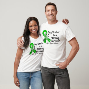 My Brother is a Strong Survivor Green Ribbon T-Shirt