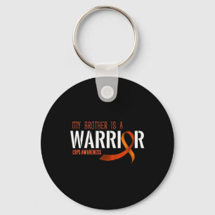 My Brother Is A Warrior Crps Awareness Month Orang Key Ring