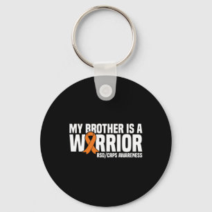 My Brother Is A Warrior Orange Ribbon Rsdcrps Awar Key Ring