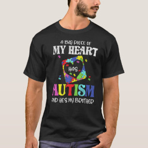 My Brother Is Awesome Sister Autistic Kids Autism T-Shirt