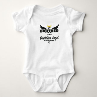 My Brother Is My Guardian Angel He Watches Over Me Baby Bodysuit