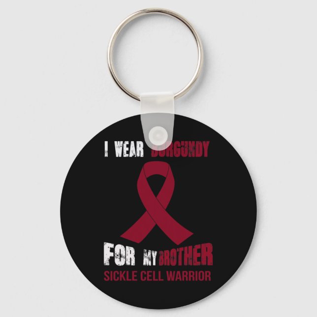 MY BROTHER - MY SICKLE CELL WARRIOR  KEY RING (Front)