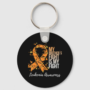 My Brother’s Fight Is My Fight Leukaemia Awareness Key Ring