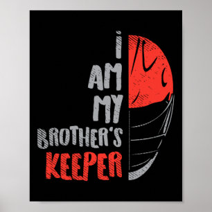 My Brother's Keeper Lacrosse Funny Defence Lax Goa Poster