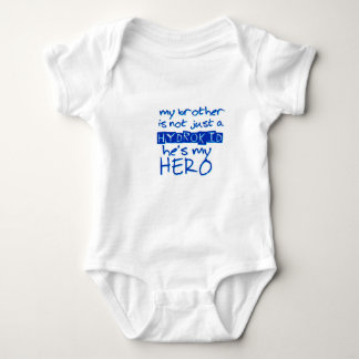 my brothers my hero baby bodysuit