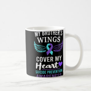 My Brothers Wings Cover Heart Suicide Awareness R  Coffee Mug