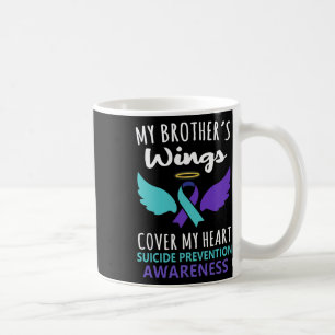 My Brother's Wings Cover Heart Suicide Awareness R Coffee Mug