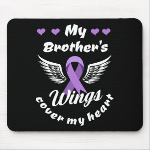 My Brother's Wings Cover My Heart Overdose Awarene Mouse Mat