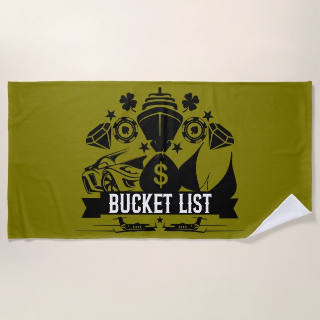 My Bucket List Beach Towel (Front)