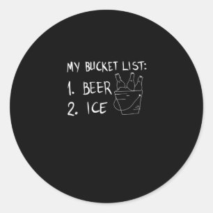 My bucket list classic round sticker