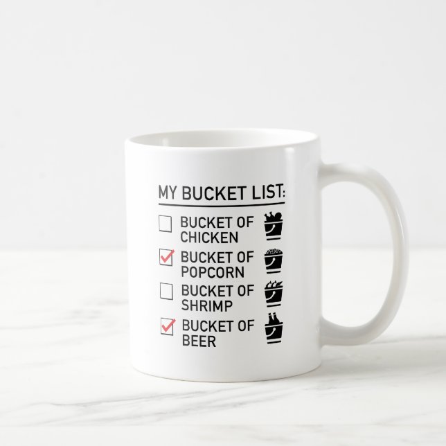 My Bucket List Coffee Mug (Right)