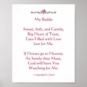 My Buddy - Horse Poster