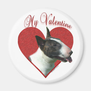 My Bull Terrier Valentine Magnet