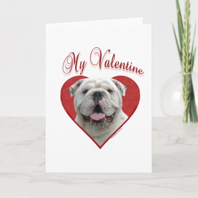 My Bulldog Valentine Holiday Card (Front)