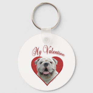 My Bulldog Valentine Key Ring