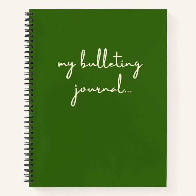 my bulleting journal Notebook (Front)