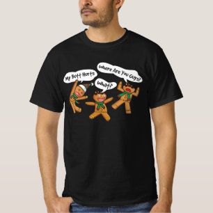 My Butt Hurts Funny Christmas Cookie Gingerbread M T-Shirt