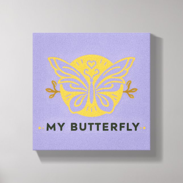 My Butterfly Canvas Wall Art (Front)