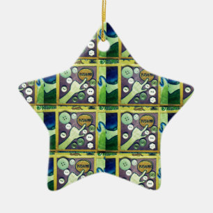 My Button.png Ceramic Tree Decoration