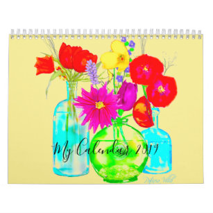 My Calendar 2019 Decorated with Colourful Flowers