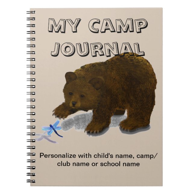 "My Camp Journal" Spiral Custom Journal Notebook (Front)
