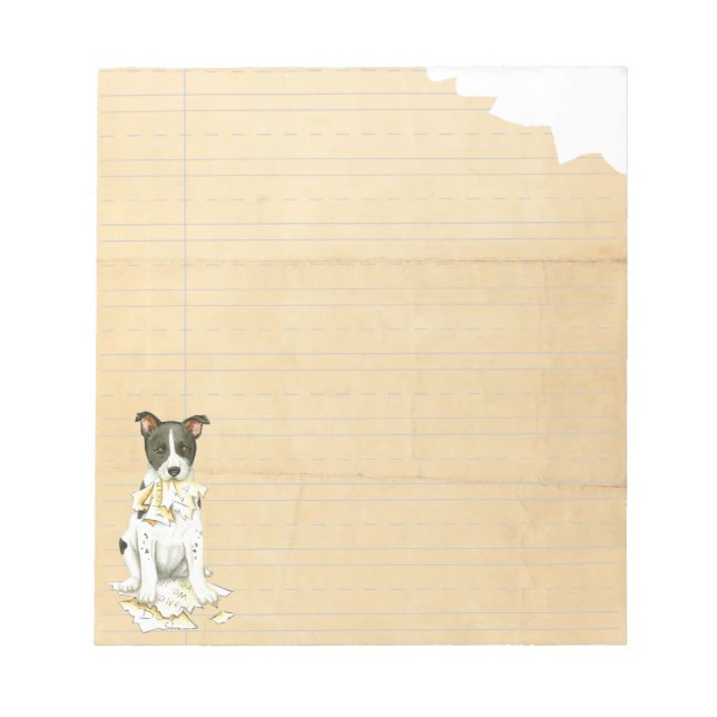 My Canaan Dog Ate My Homework Notepad (Front)