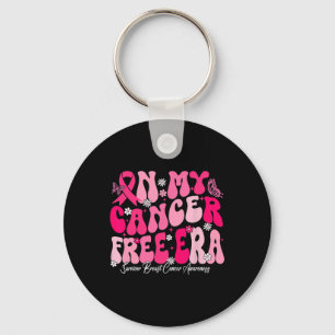 My Cancer Free Era Survivor Breast Cancer Awarenes Key Ring