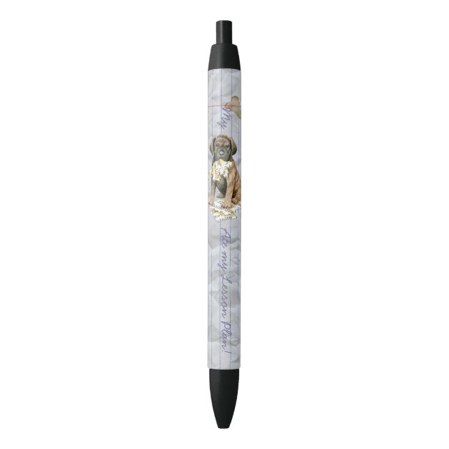 My Cane Corso Ate My Lesson Plan Black Ink Pen (Front Vertical)