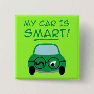 My Car Is Smart 15 Cm Square Badge