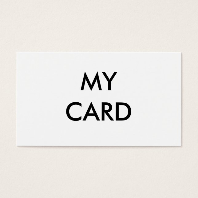 MY CARD (Front)