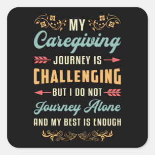 My Caregiving Caregiver Caregivers Nursing Funny Square Sticker