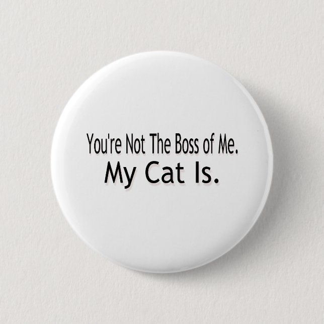 My Cat 6 Cm Round Badge (Front)